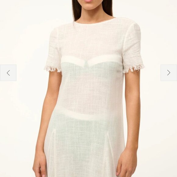 NWT STAUD Le Havre Dress/Cover-up Buttercream - Picture 3 of 10